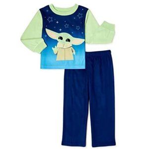 Baby Boys Girls Star War BABY YODA 2pc brushed jersey Pajamas Size 18 months NWT